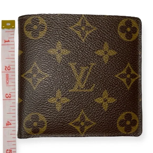 LOUIS VUITTON Monogram Portefeuille Marco Wallet Vintage Bifold Coin Pocket EUC - Picture 12 of 14